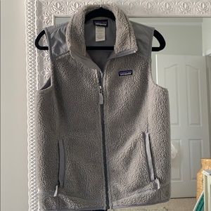 Grey Patagonia vest.